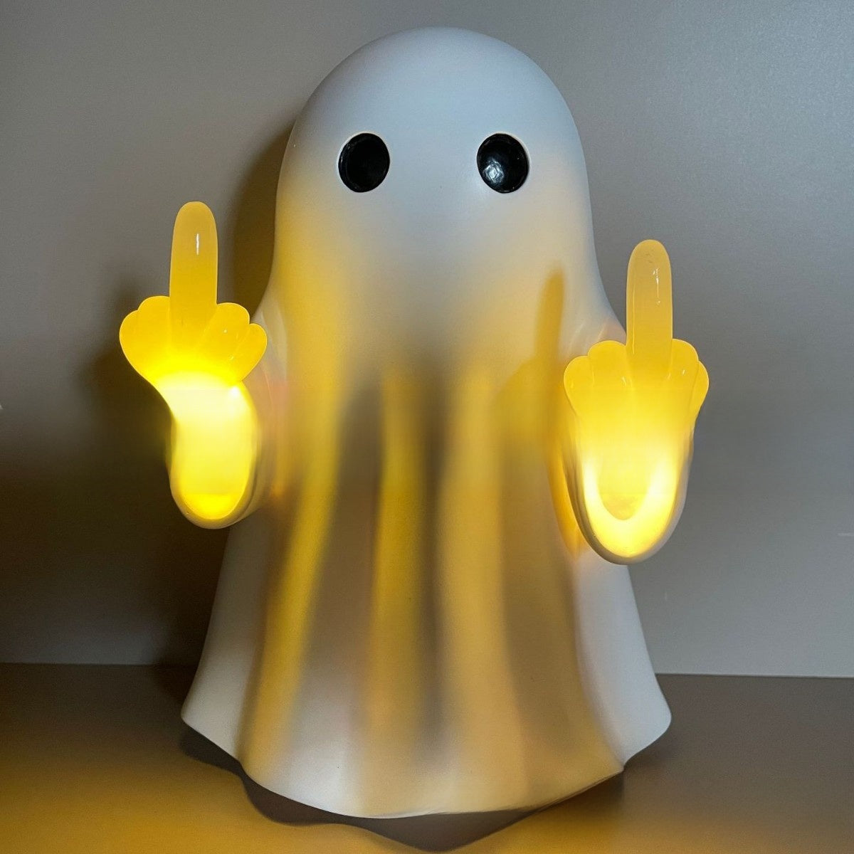 Halloween Ghost Middle Finger Glow Night Light