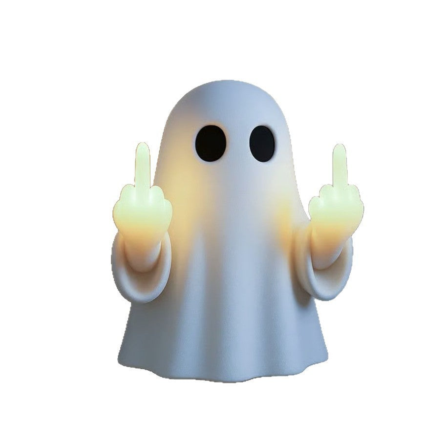 Halloween Ghost Middle Finger Glow Night Light