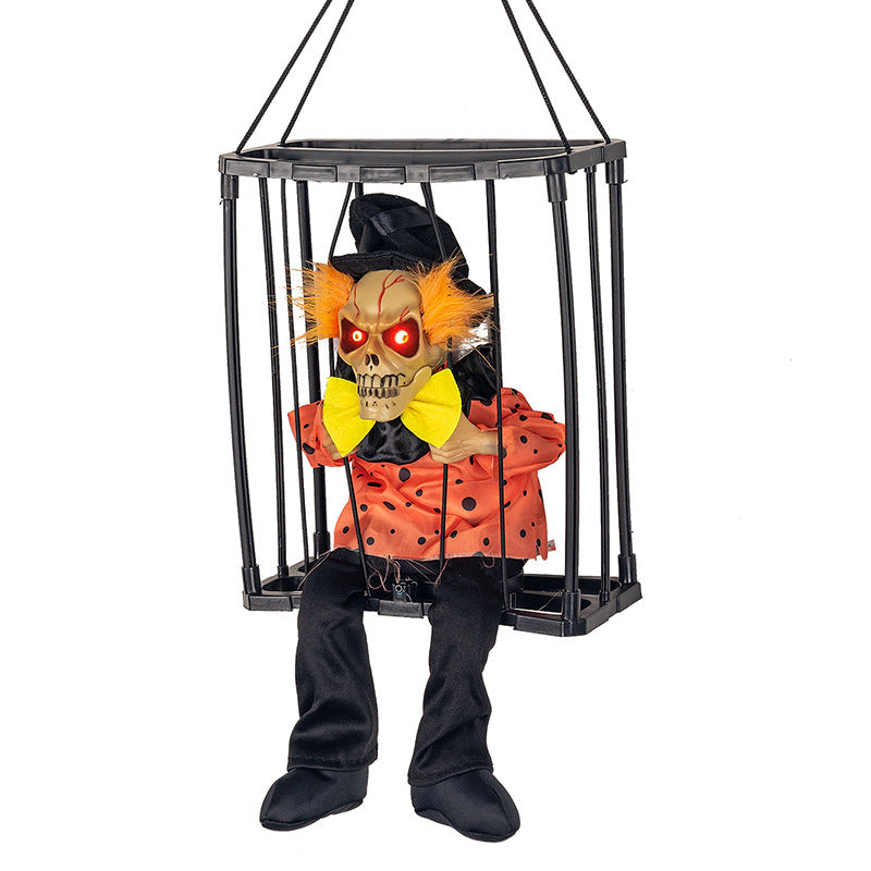 Halloween hanging Ghost toy prisoner cage ghost