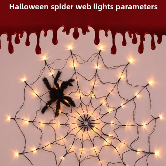 Halloween decorative lights: Glowing spider lights