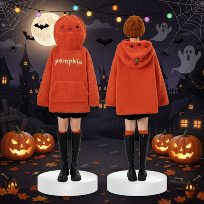 Halloween Pumpkin Hooded Sweatshirt