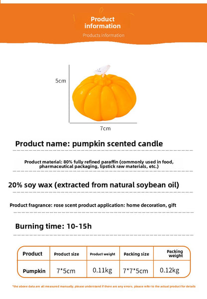 Halloween Pumpkin Candle Horror Faces