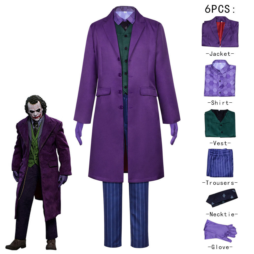 Heath Ledger Joker Cosplay Suit