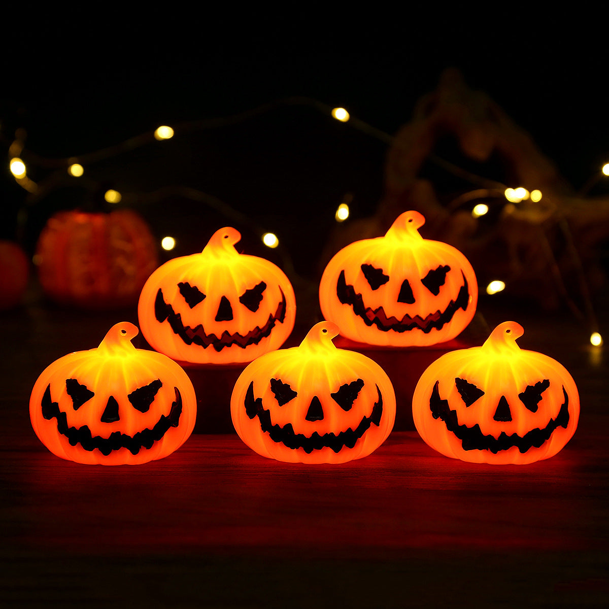 Halloween Spooky Jack's Pumpkin Lights 3pcs