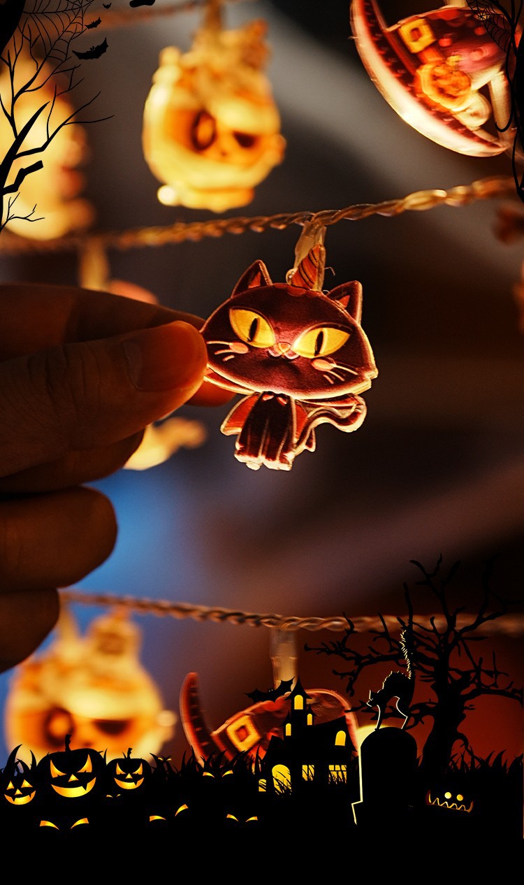 Halloween Ghost Spider Light String