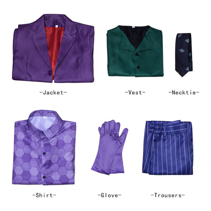 Heath Ledger Joker Cosplay Suit