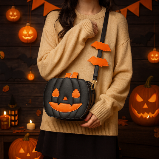 Halloween Pumpkin Cross Bag