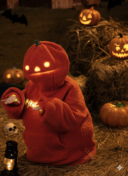 Halloween Pumpkin Hooded Sweatshirt