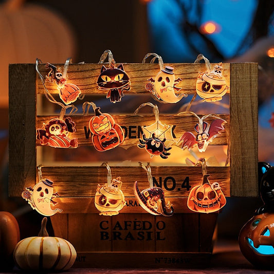 Halloween Ghost Spider Light String