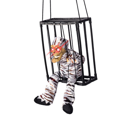 Halloween hanging Ghost toy prisoner cage ghost