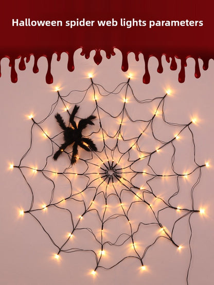 Halloween decorative lights: Glowing spider lights